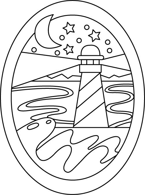 Phare 01 - motif à imprimer