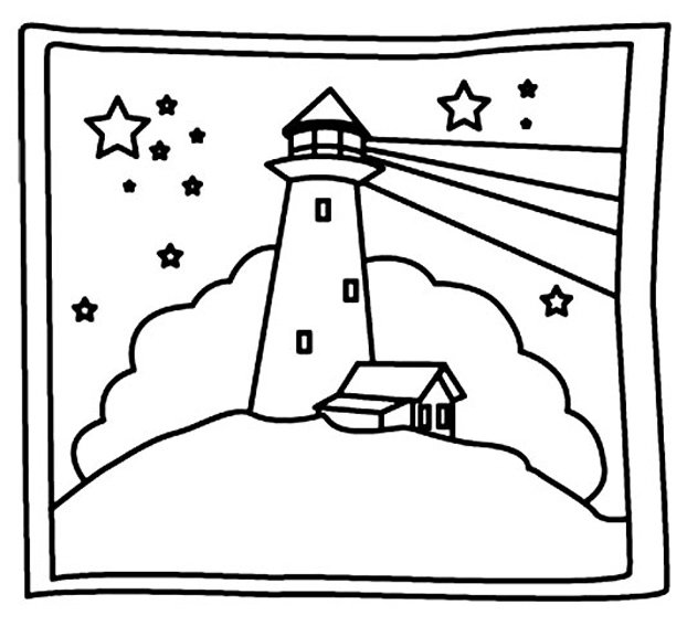 Phare 02 - motif à imprimer