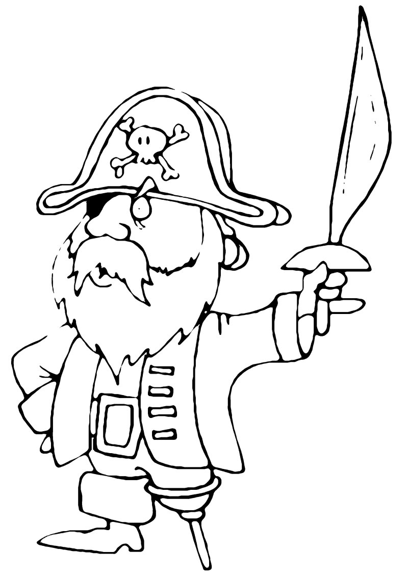 Pirate 01 - motif à imprimer