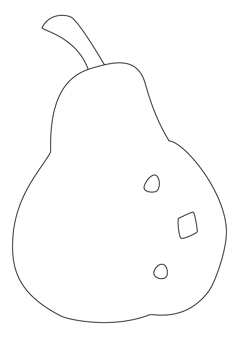 Poire 04 - motif à imprimer