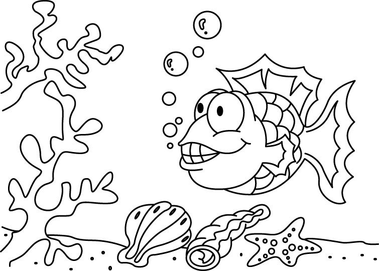 Poisson 14 - motif à imprimer