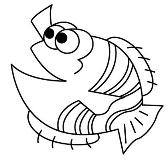 Poisson 16 - motif à imprimer