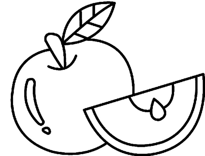 Pomme 02 - motif à imprimer