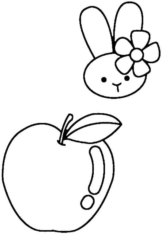 Pomme 04 - motif à imprimer