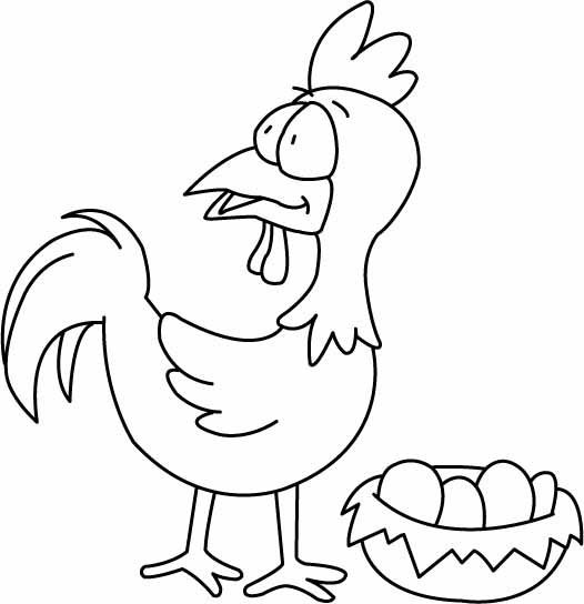 Poule 04 - motif à imprimer