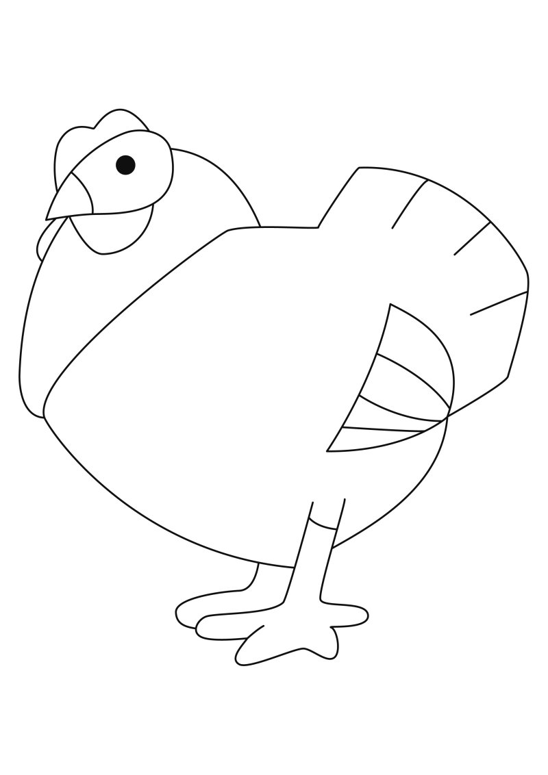 Poule 11 - motif à imprimer