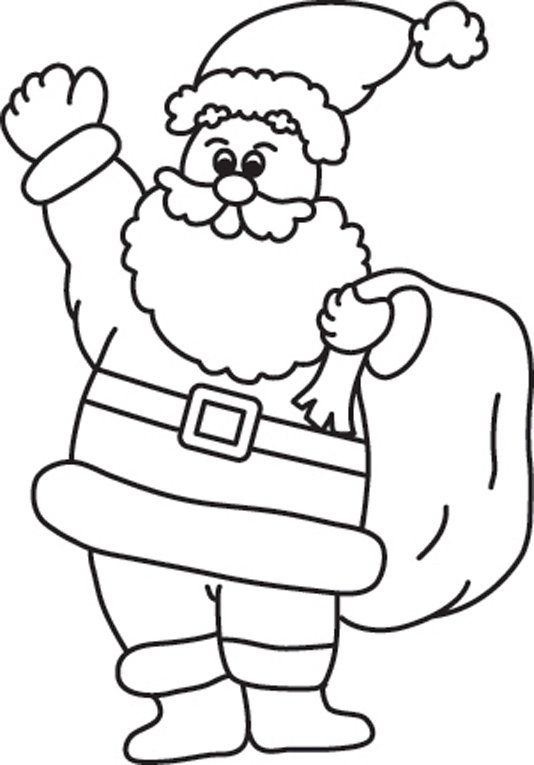 Père Noël 07 - motif à imprimer