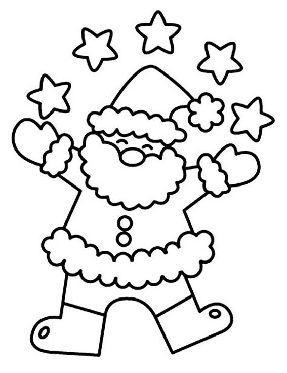 Père Noël 11 - motif à imprimer