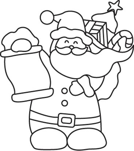 Père Noël 12 - motif à imprimer
