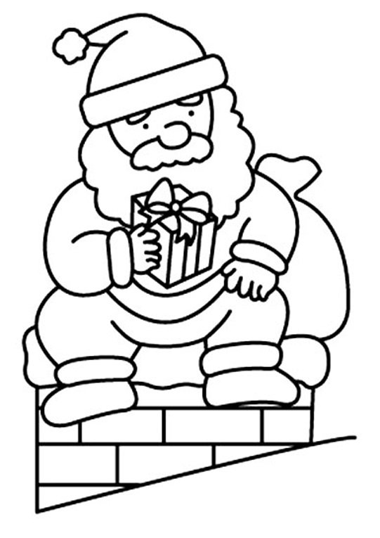Père Noël 14 - motif à imprimer