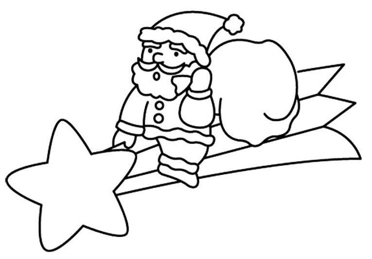 Père Noël 15 - motif à imprimer