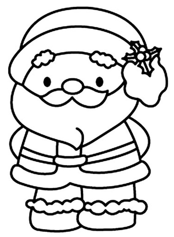 Père Noël 16 - motif à imprimer