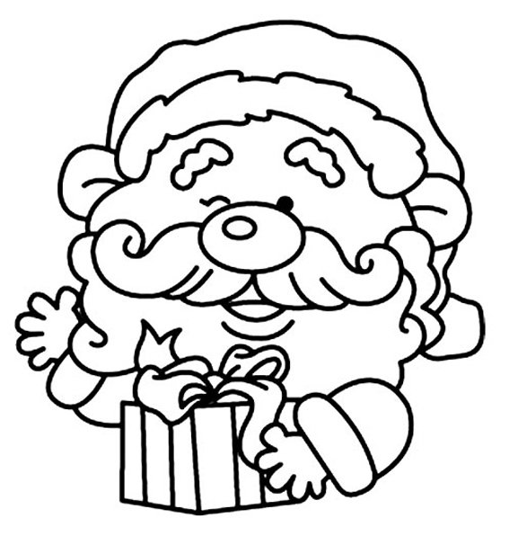 Père Noël 17 - motif à imprimer