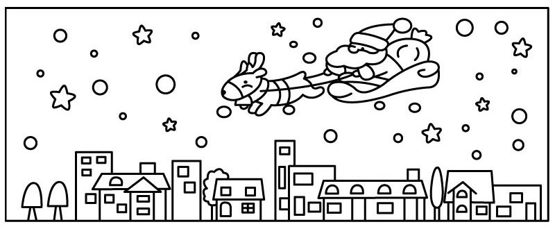 Père Noël 21 - motif à imprimer
