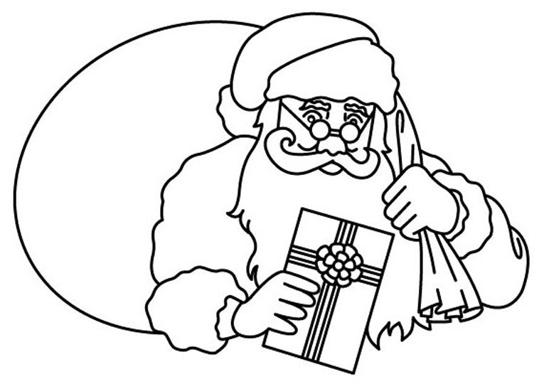 Père Noël 22 - motif à imprimer