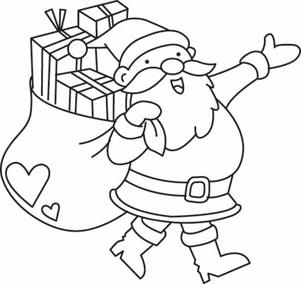 Père Noël 24 - motif à imprimer