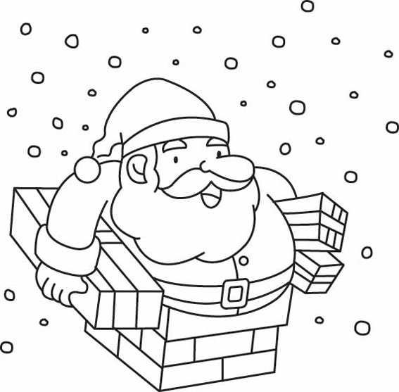 Père Noël 25 - motif à imprimer