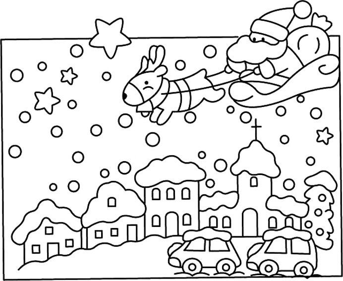 Père Noël 27 - motif à imprimer
