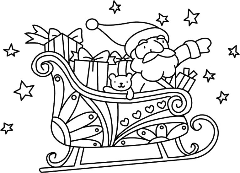 Père Noël 28 - motif à imprimer
