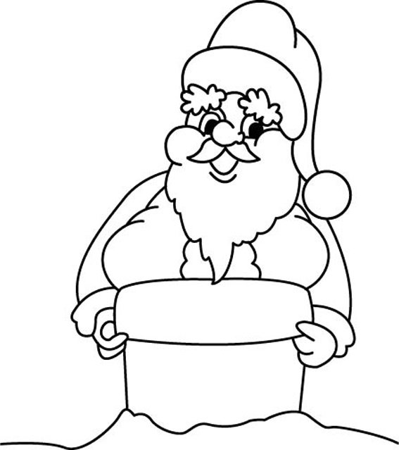 Père Noël 35 - motif à imprimer