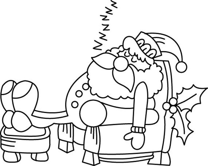 Père Noël 42 - motif à imprimer