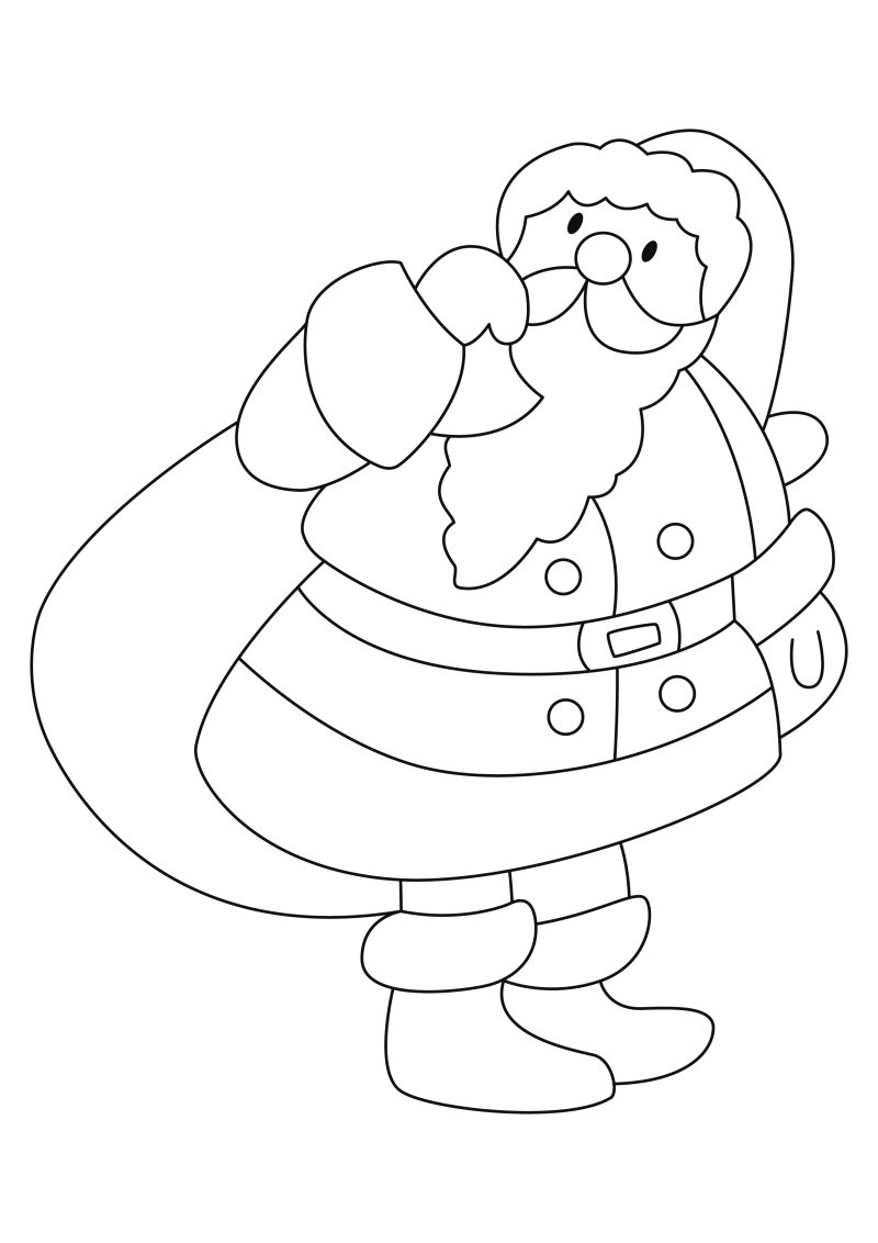 Père Noël 46 - motif à imprimer