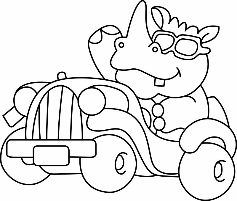 Rhinocéros 02 - motif à imprimer