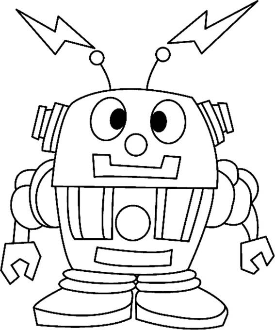 Robot 01 - motif à imprimer