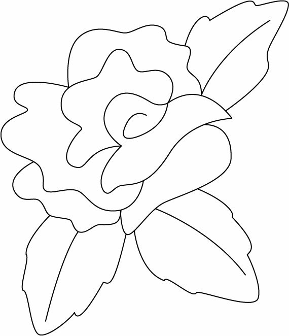 Rose 03 - motif à imprimer