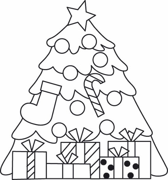 Sapin 04 - motif à imprimer