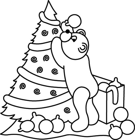 Sapin 05 - motif à imprimer