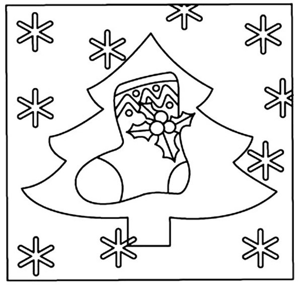 Sapin 07 - motif à imprimer