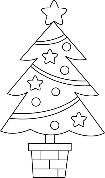 Sapin 10 - motif à imprimer