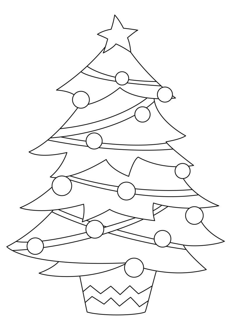 Sapin 14 - motif à imprimer