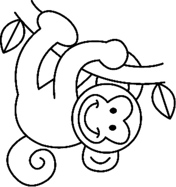 Singe 08 - motif à imprimer