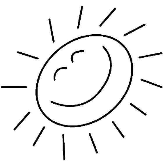 Soleil 03 - motif à imprimer