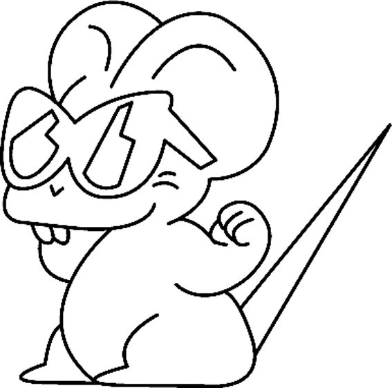Souris 03 - motif à imprimer