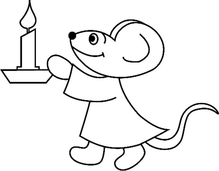 Souris 04 - motif à imprimer