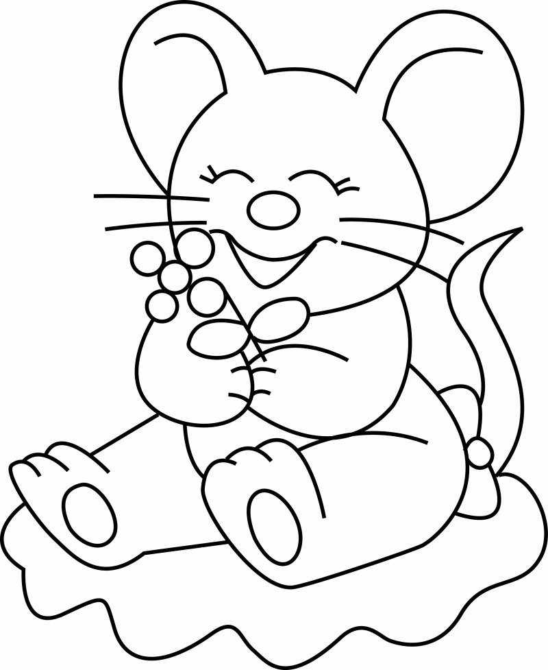 Souris 08 - motif à imprimer