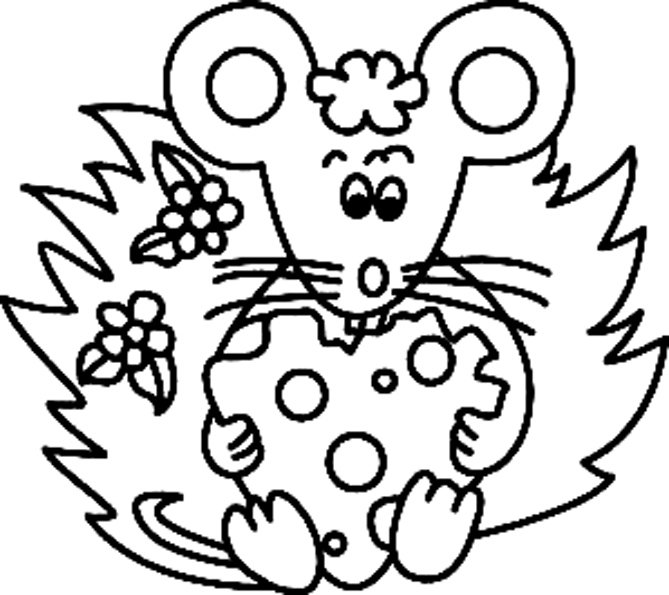 Souris 10 - motif à imprimer