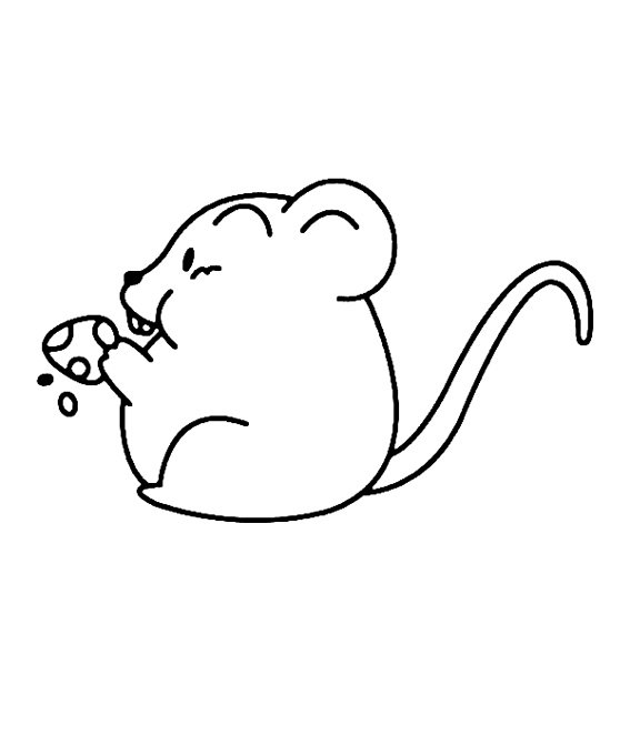 Souris 11 - motif à imprimer