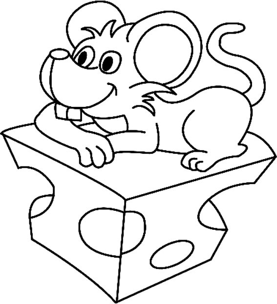 Souris 12 - motif à imprimer