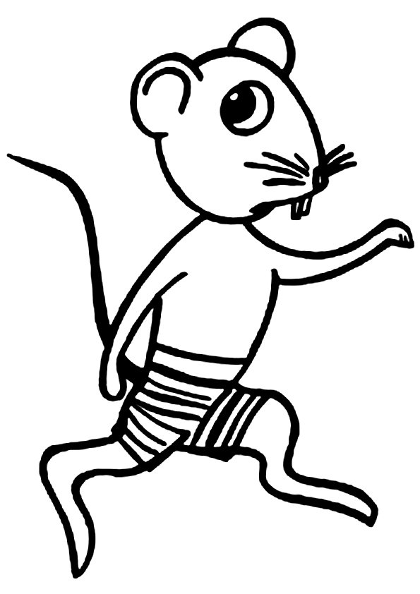 Souris 13 - motif à imprimer