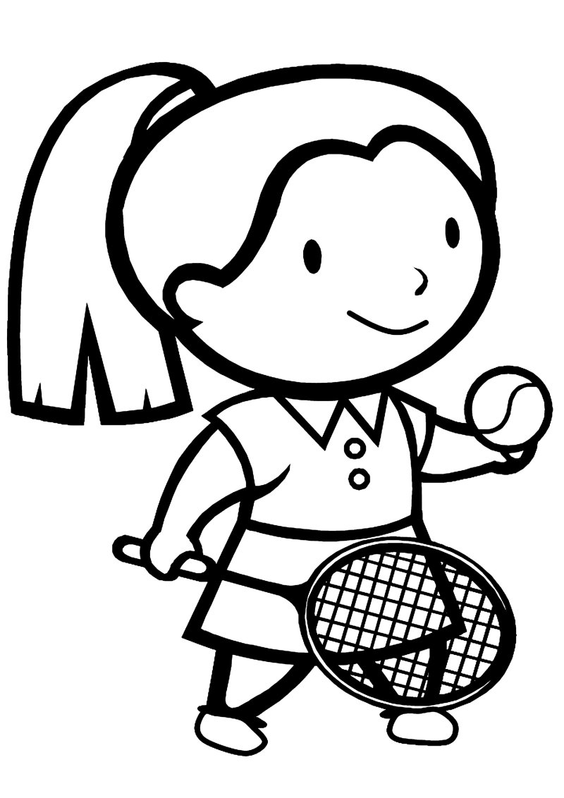 Tennis 01 - motif à imprimer