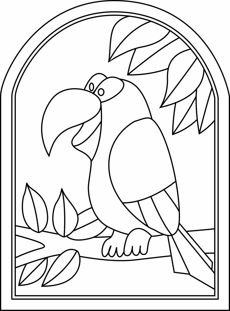 Toucan 01 - motif à imprimer