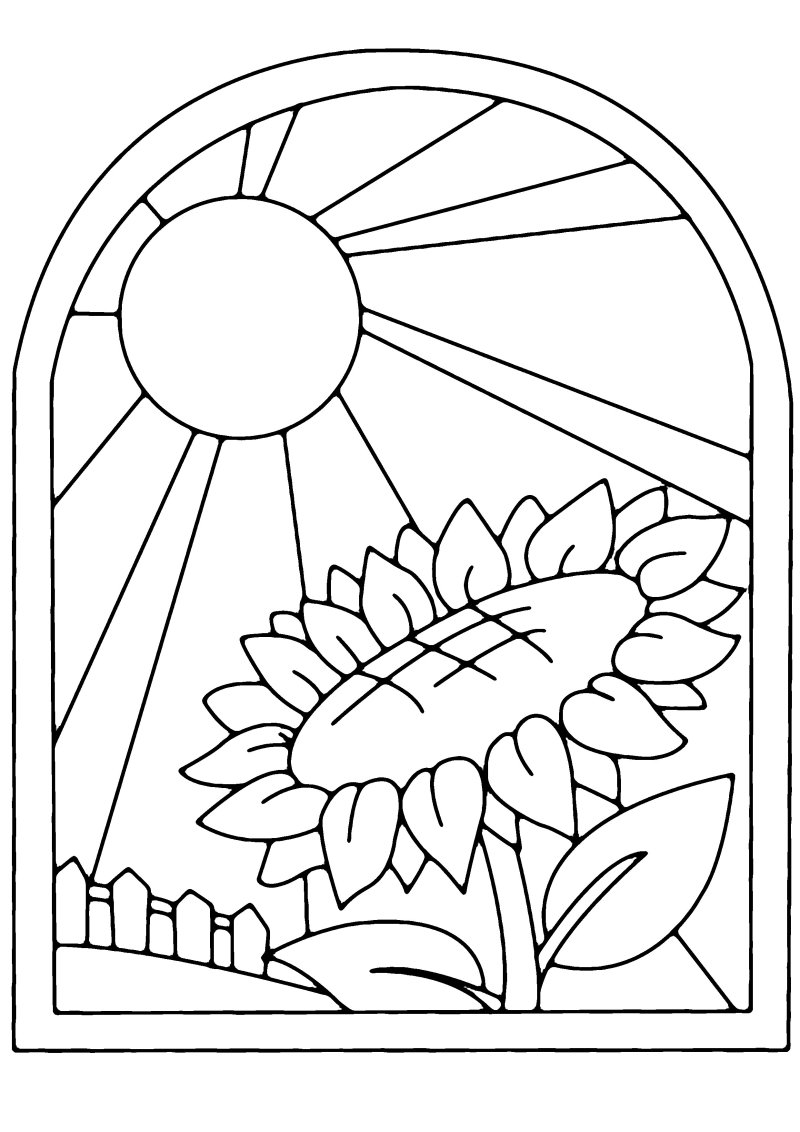 Tournesol 01 - motif à imprimer