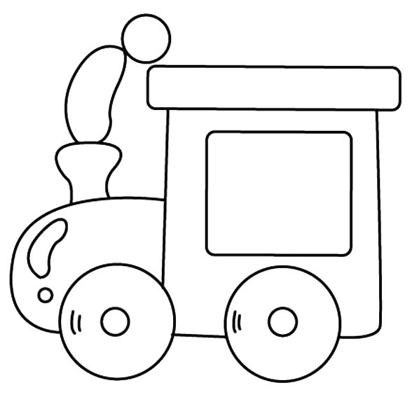 Train 08 - motif à imprimer
