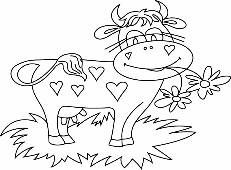 Vache 14 - motif à imprimer
