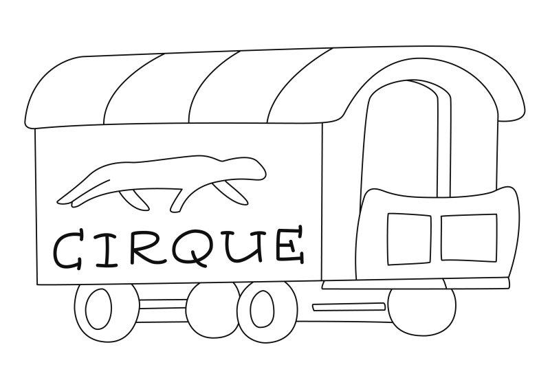 Wagon 01 - motif à imprimer