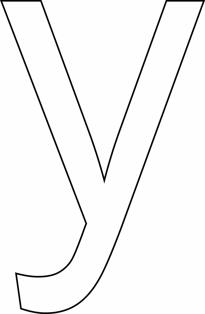y minuscule - motif à imprimer